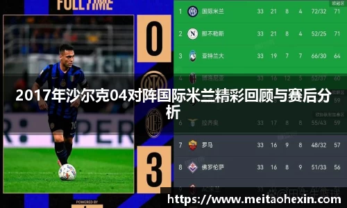 2017年沙尔克04对阵国际米兰精彩回顾与赛后分析